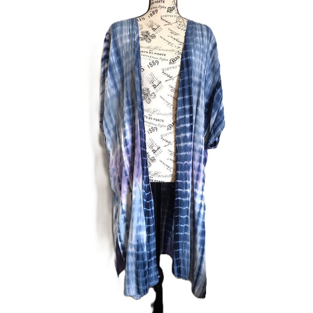 Tie-Dye Blue Cover Up